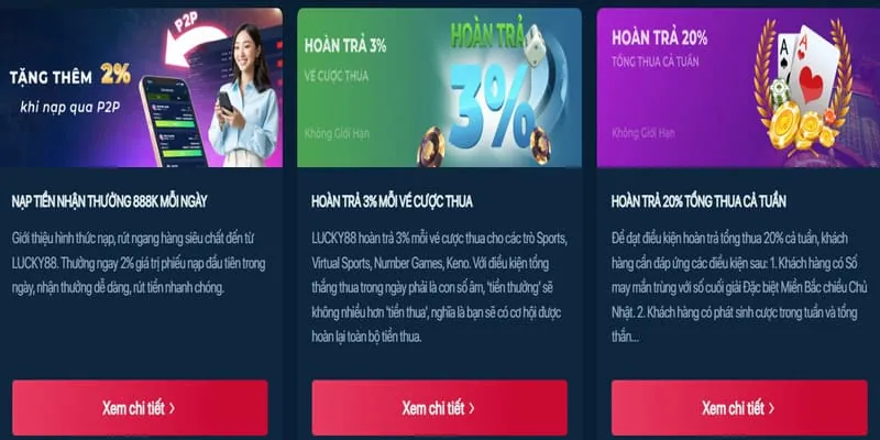 Chương trình hoàn trả thể thao và casino tx68 link vào